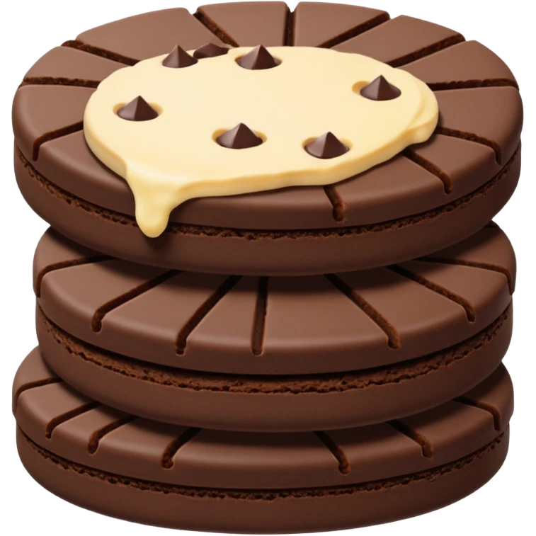 Full chocolate shortbread cookies (without chocolate chips) emoji