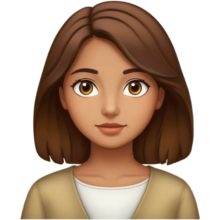 Girl with brown hair in Italy emoji