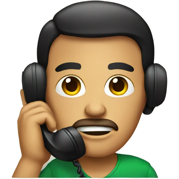 Mexican on telephone emoji