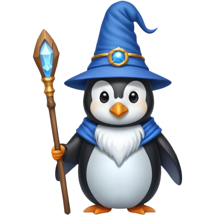 Penguin Wizard emoji