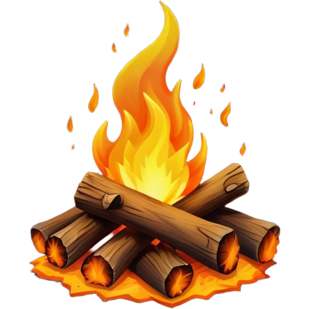 lonesome campfire emoji