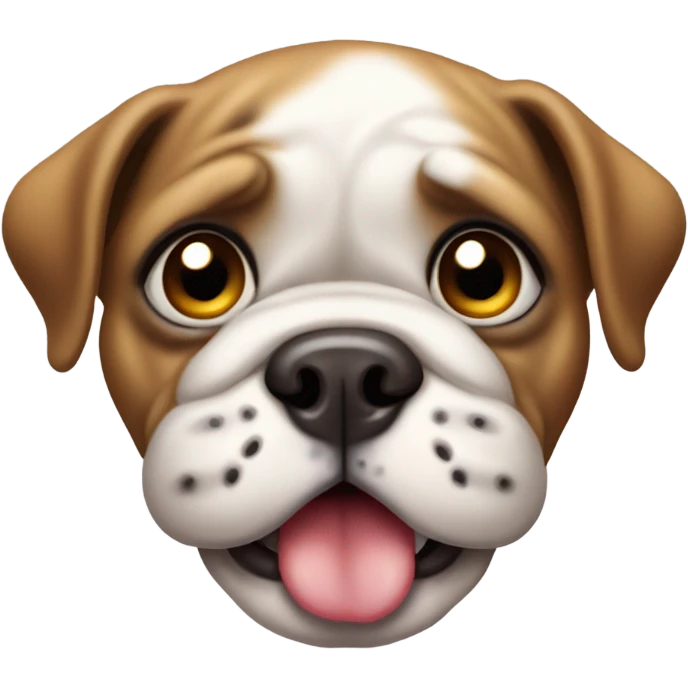Bulldog puppy emoji emoji