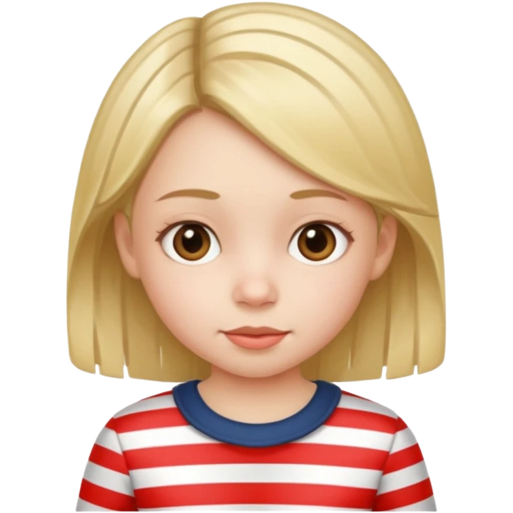 GIRL KID IN STRIPES emoji