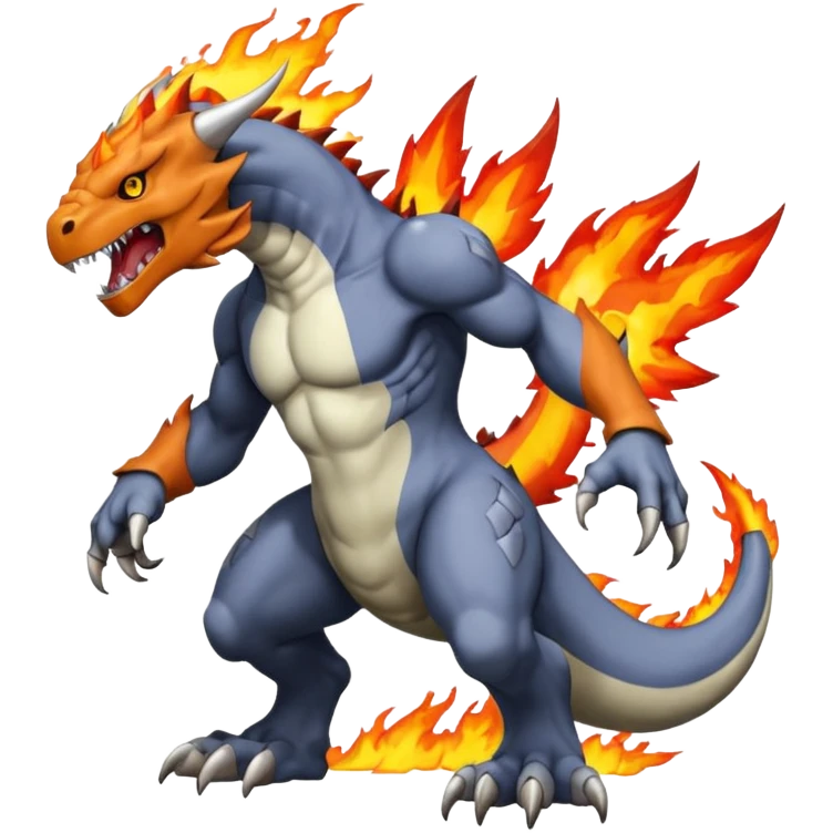 Tyrunt-Greymon-fusion (full Body) emoji