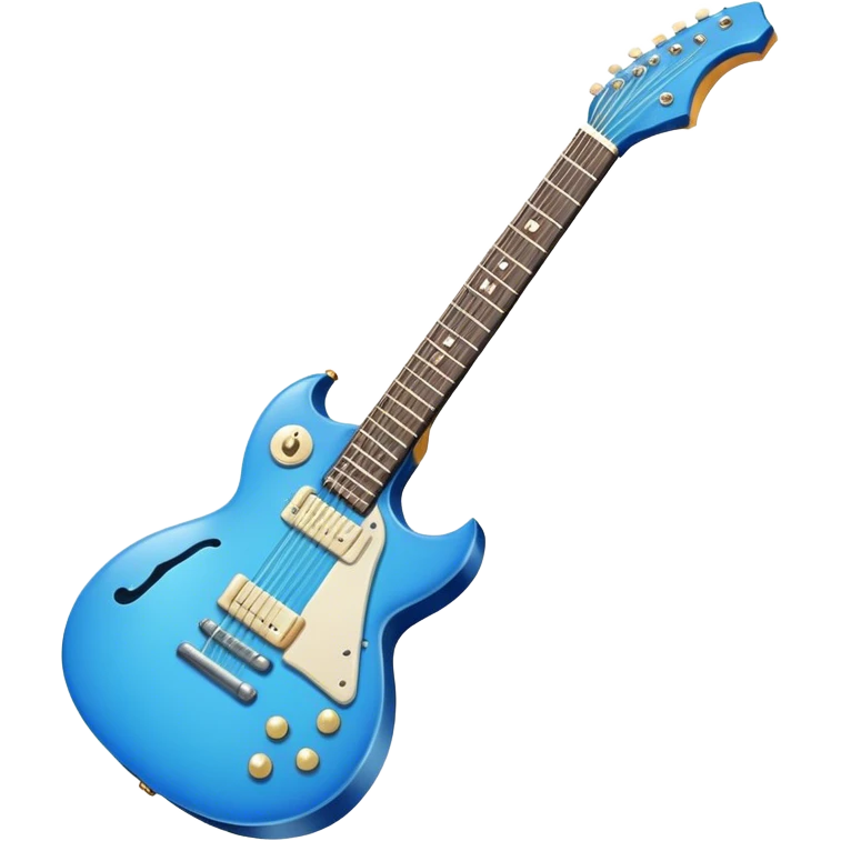 blue guitar  emoji