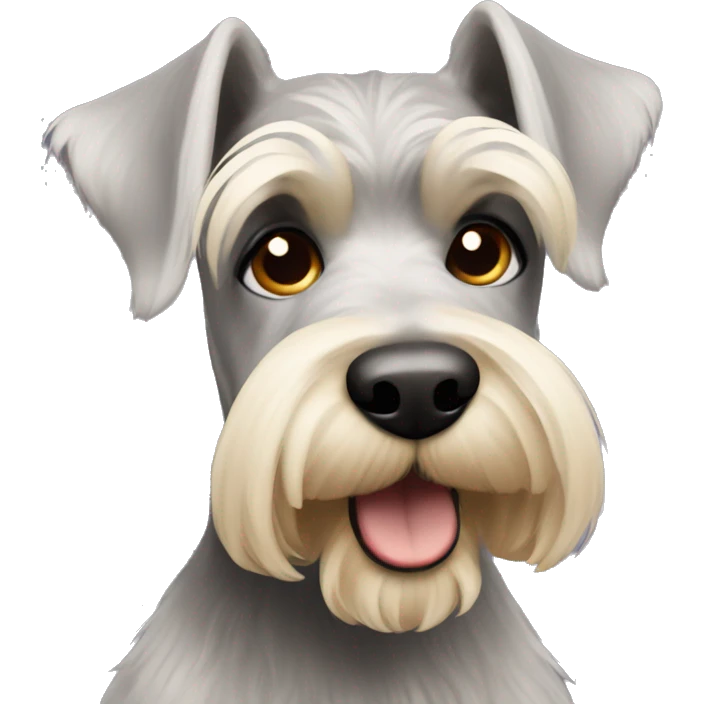 Blonde schnauzer emoji