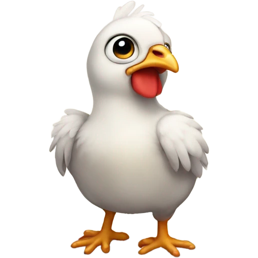 Sad baby chicken emoji