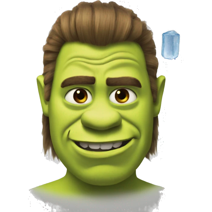 Shrek with nails and ice spice emoji
