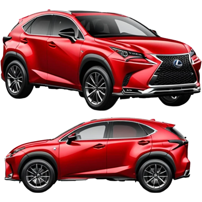 Red 2024 Lexus NX f-sport emoji