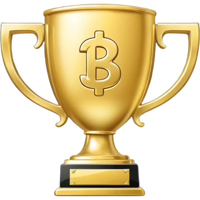 money trophy with 10B on it  emoji
