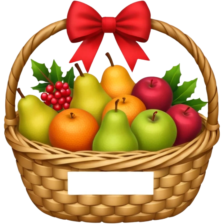 Christmas basket emoji