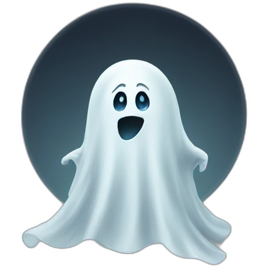 silly ghost emoji