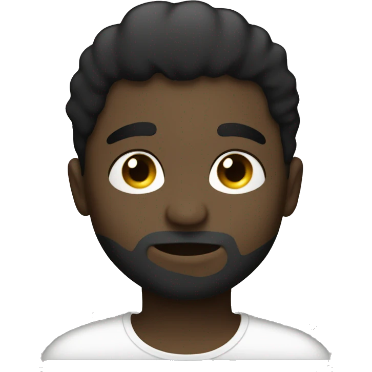 Brunette long hair kissing a black man with short haïr emoji