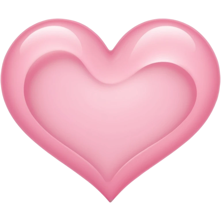 Light Pink Heart Shaped Wave emoji
