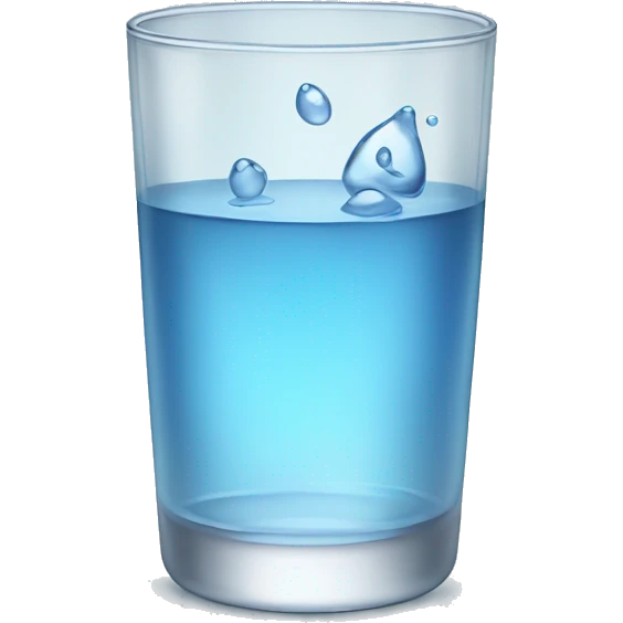 Glass of water  emoji
