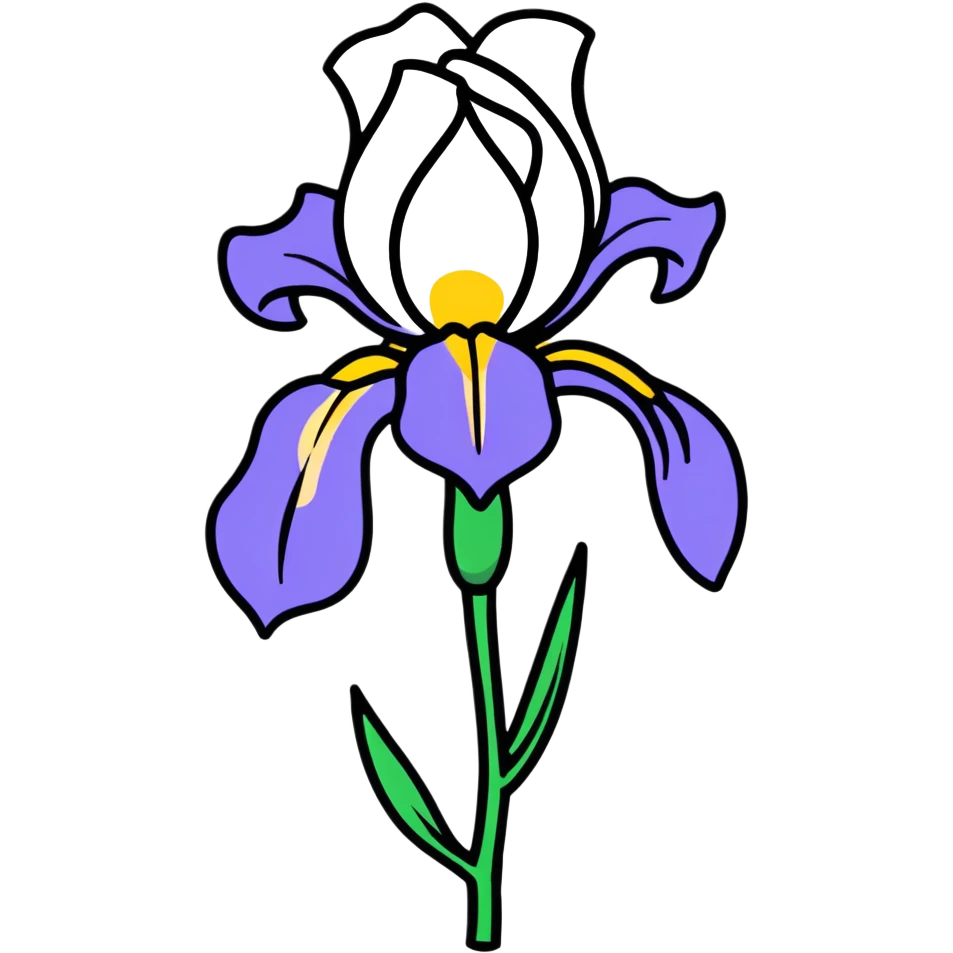 iris flower emoji