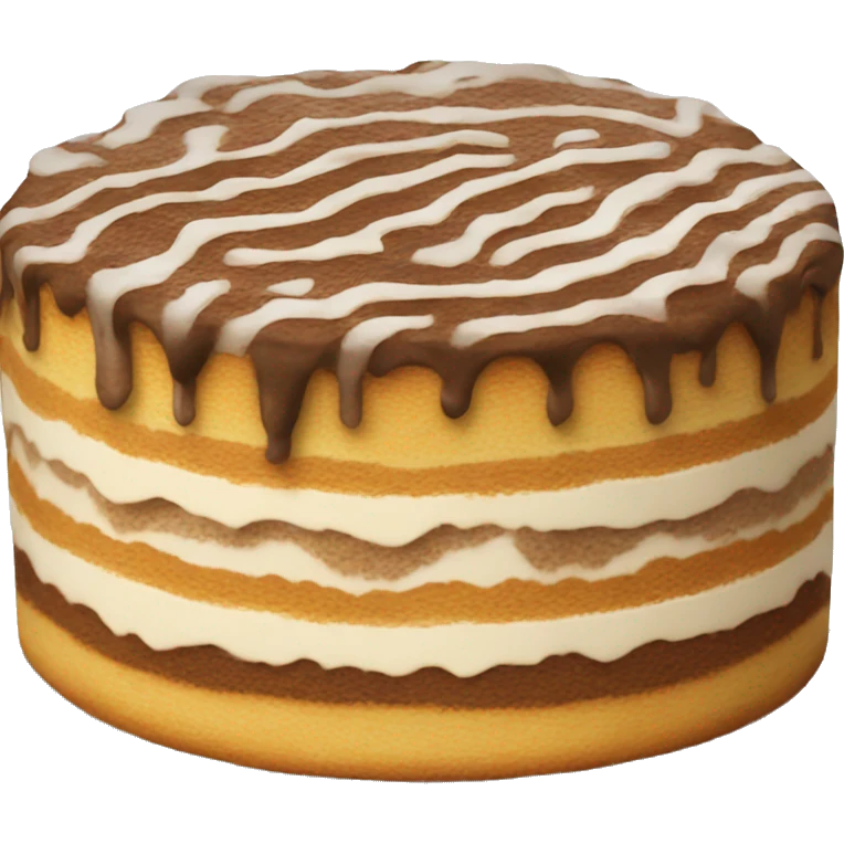 Tiramisu cake emoji