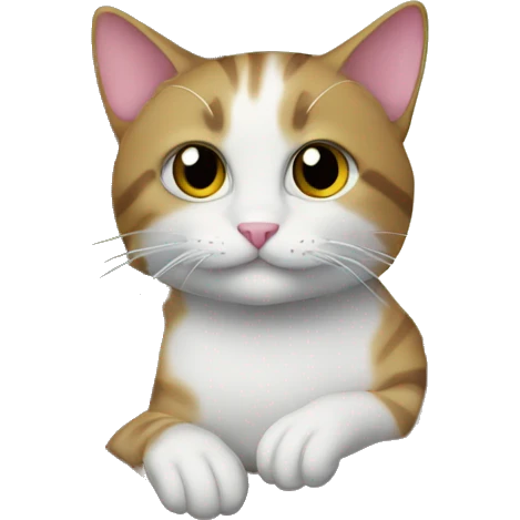 Cat on tree emoji