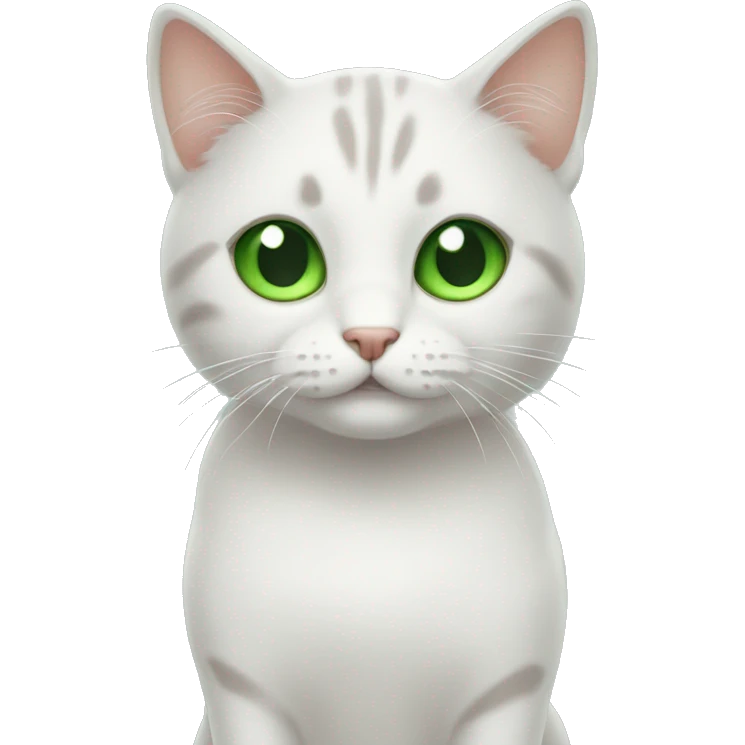 Cute cat Green eyes emoji
