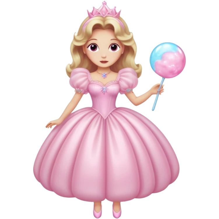 The bubble dress is typically a voluminous ball gown, designed to make Glinda look like she’s literally floating in a bubble. It features:  Pale pink or shimmering white-blue hues (in Ariana Grande’s movie version, it’s a soft, cotton-candy pink). emoji