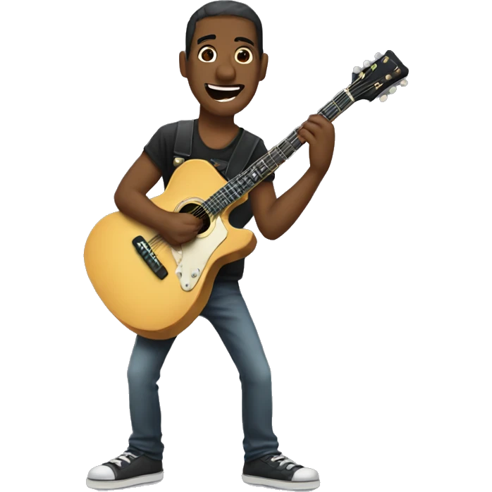 Man of guitars  emoji