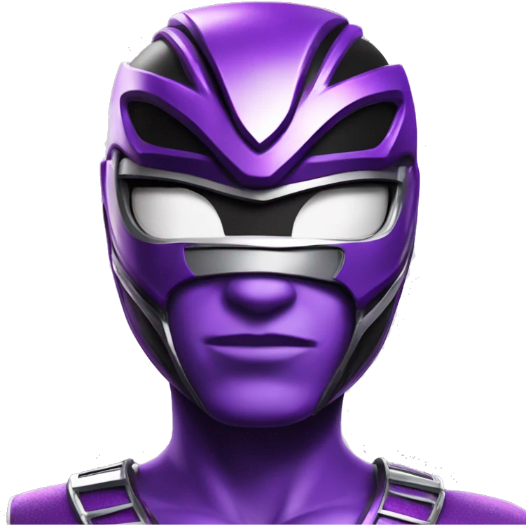 Make a purple Power Ranger from power rangers jungle fury emoji