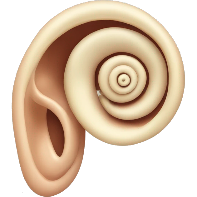 cochlea and inner ear emoji