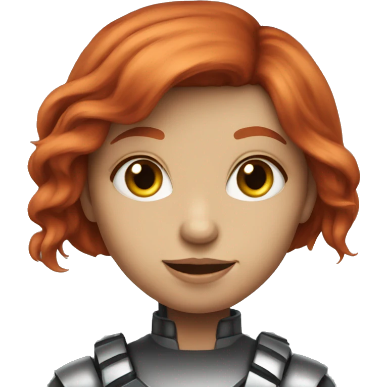 robot redhead girl emoji