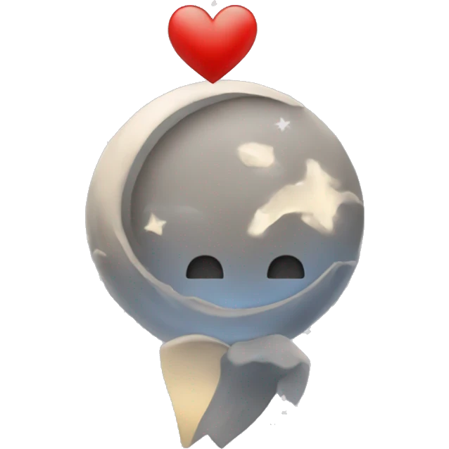 I love you to the moon and back  emoji