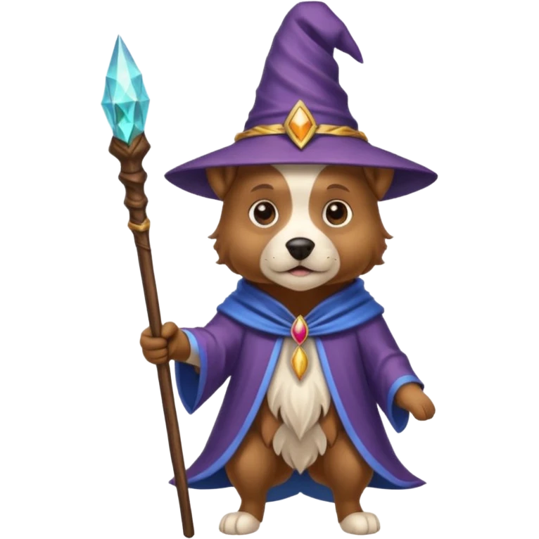 Dog wizard emoji