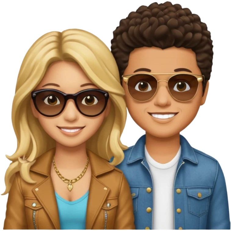 Shakira And Bruno Mars emoji