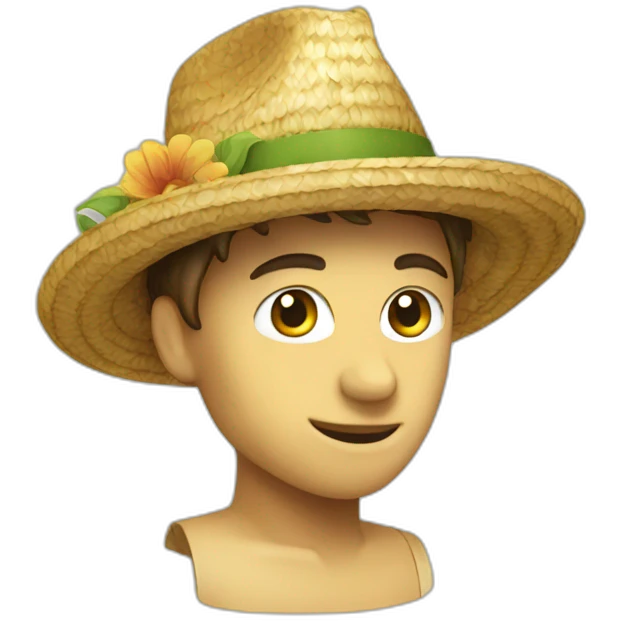straw hat emoji