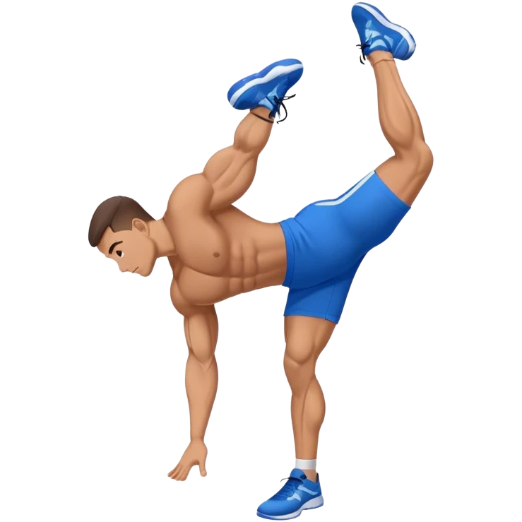 glute-bridges-exercise guy with blue shorts  emoji