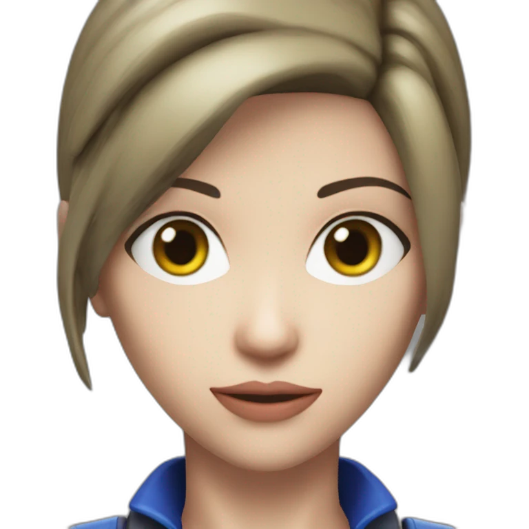 Hyper realistic Jill Valentine remake emoji