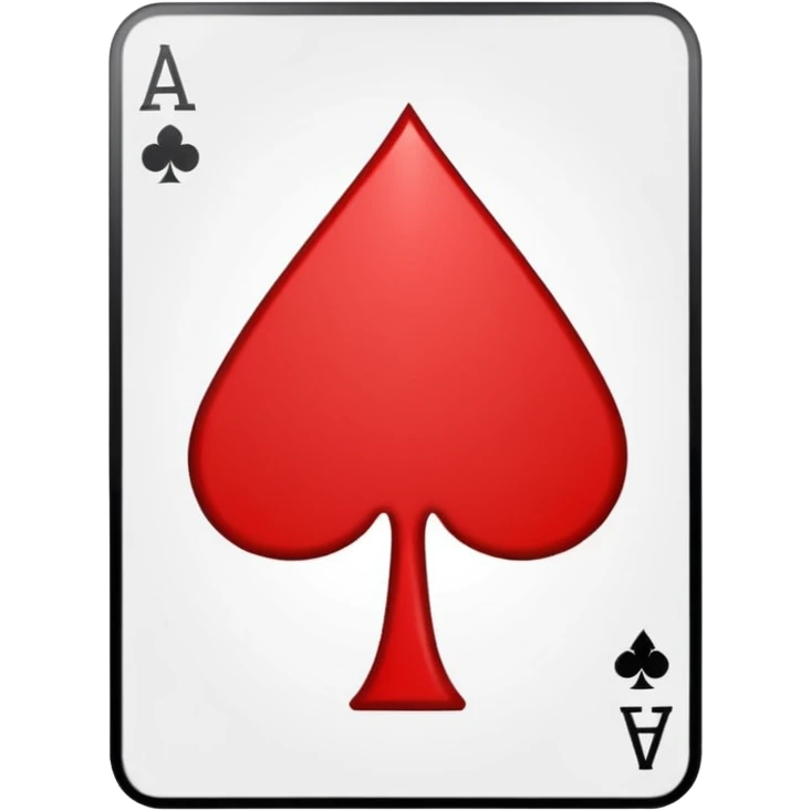 red spade suit emoji