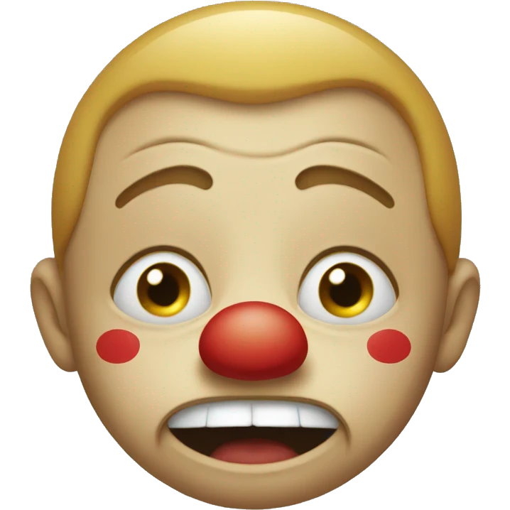 Clown crying emoji