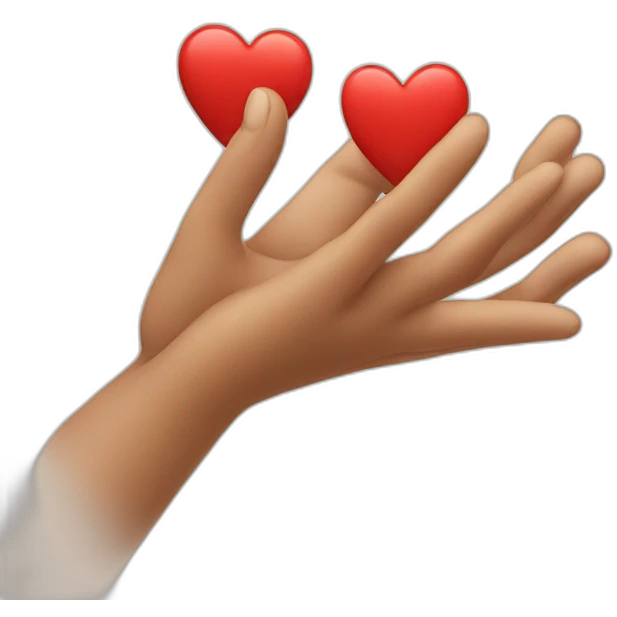 Coeur avec les mains emoji