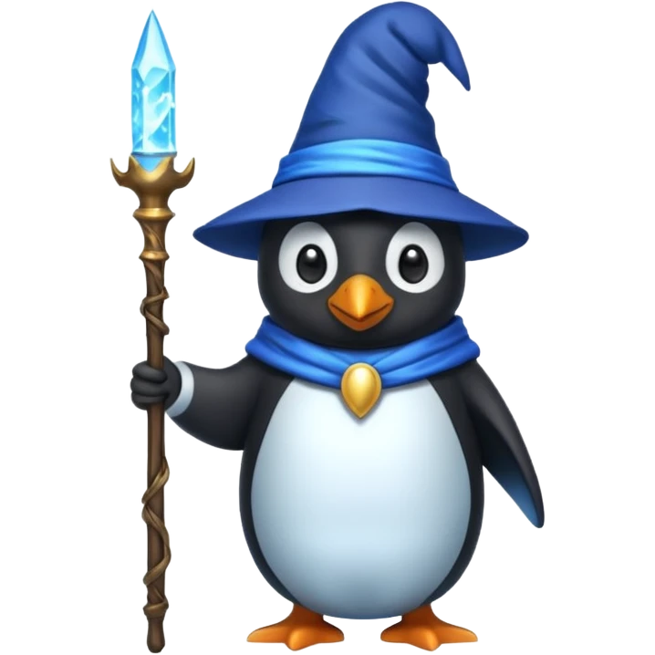 Penguin Wizard emoji