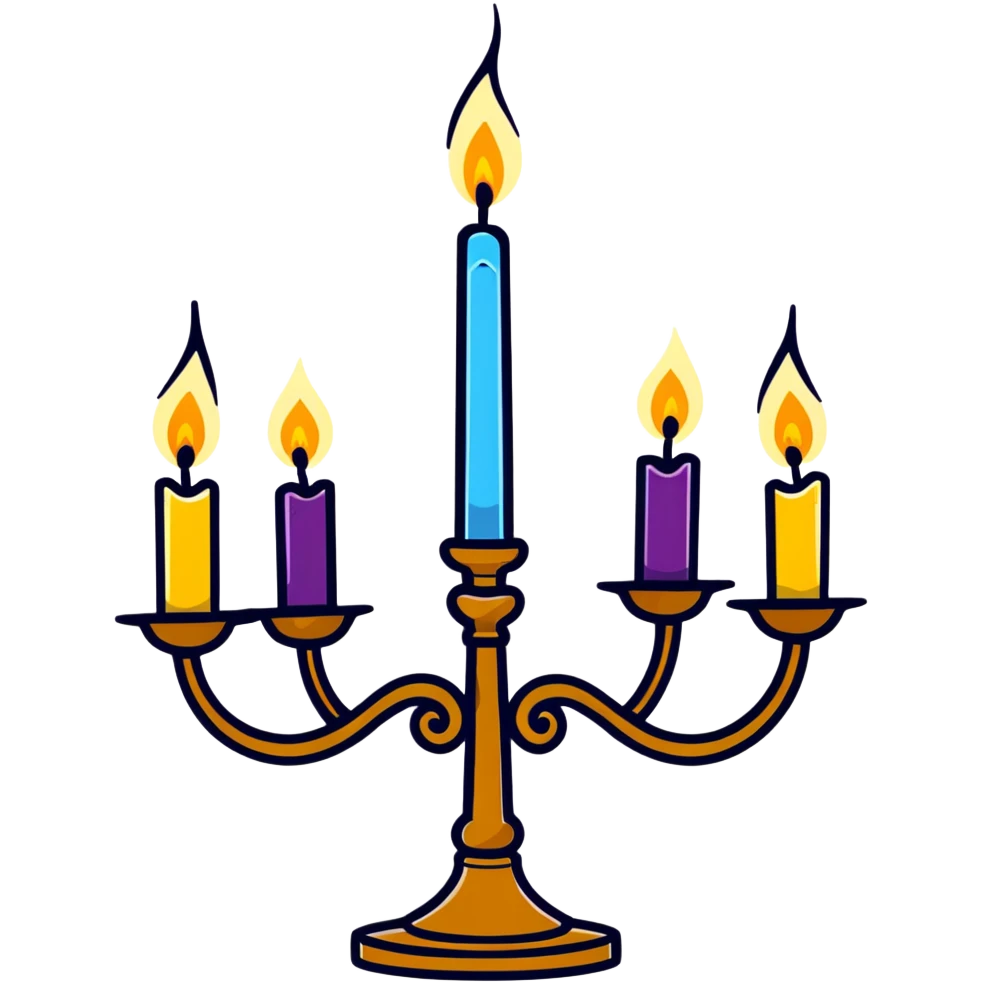 Lumiere the candelabra from Beauty and the Beast emoji