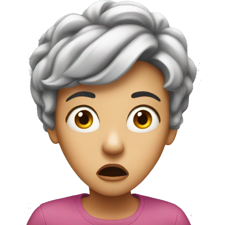 shocked lady emoji