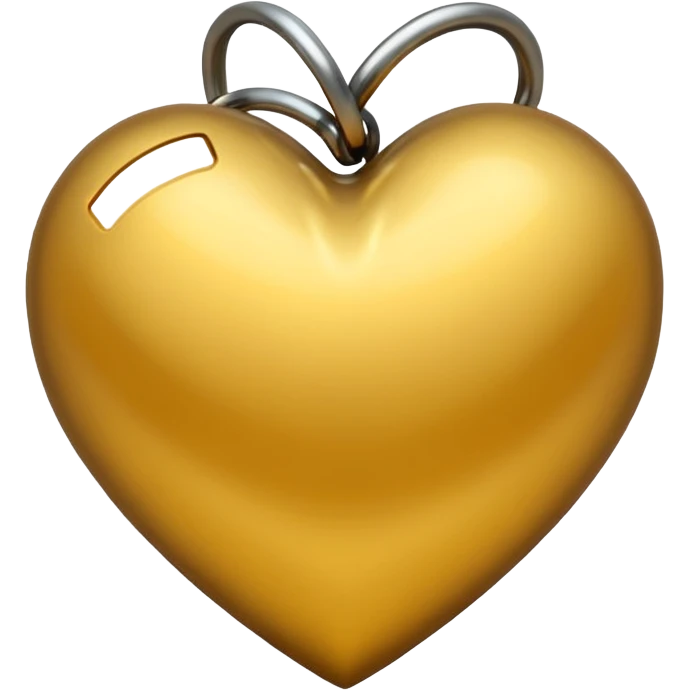 Coração dourado emoji