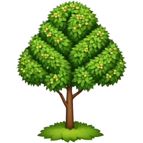 V-shaped shrub emoji