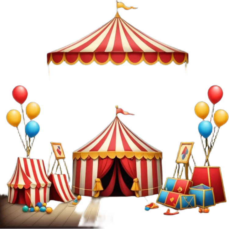 circus backstage emoji