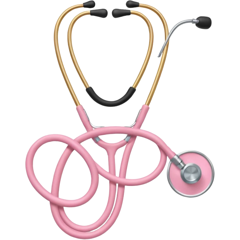 stethoscope, light pink emoji