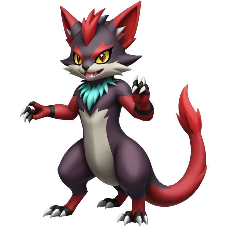 Noivern-Torracat-Zoroark full body emoji