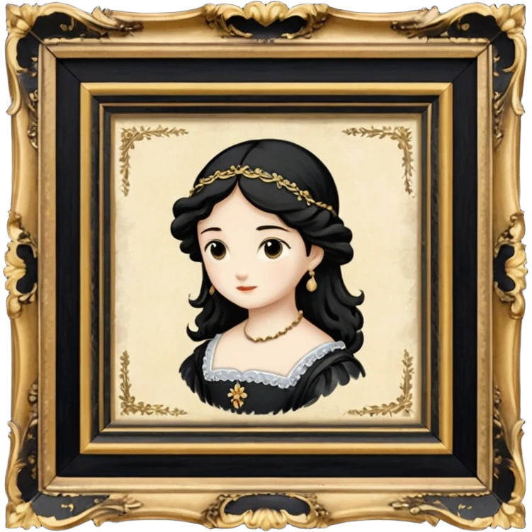 Old painting in the auction emoji