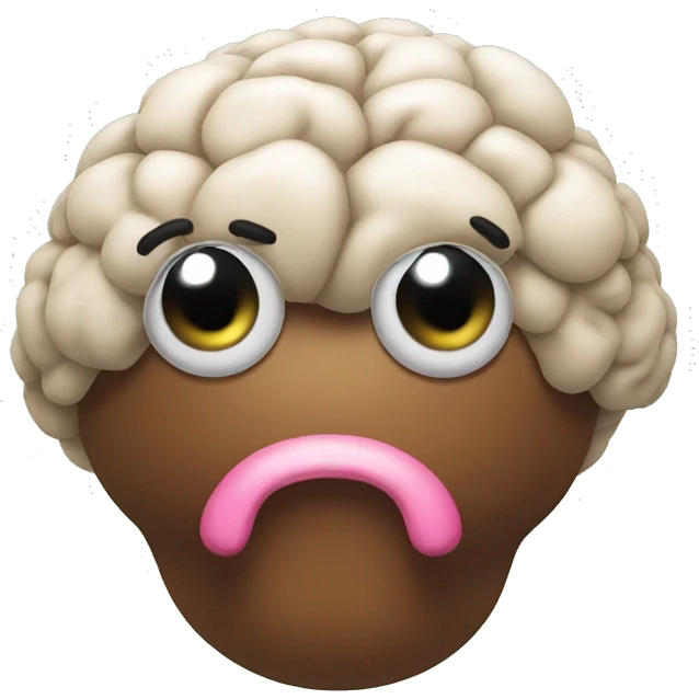 poo with a brain emoji