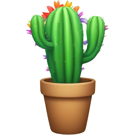 rainbow cactus emoji
