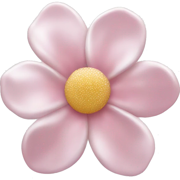 Pearl light pink flower emoji
