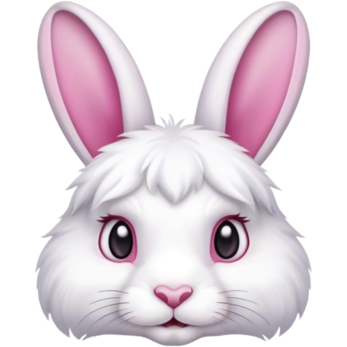 Rabbit with pink ears emoji